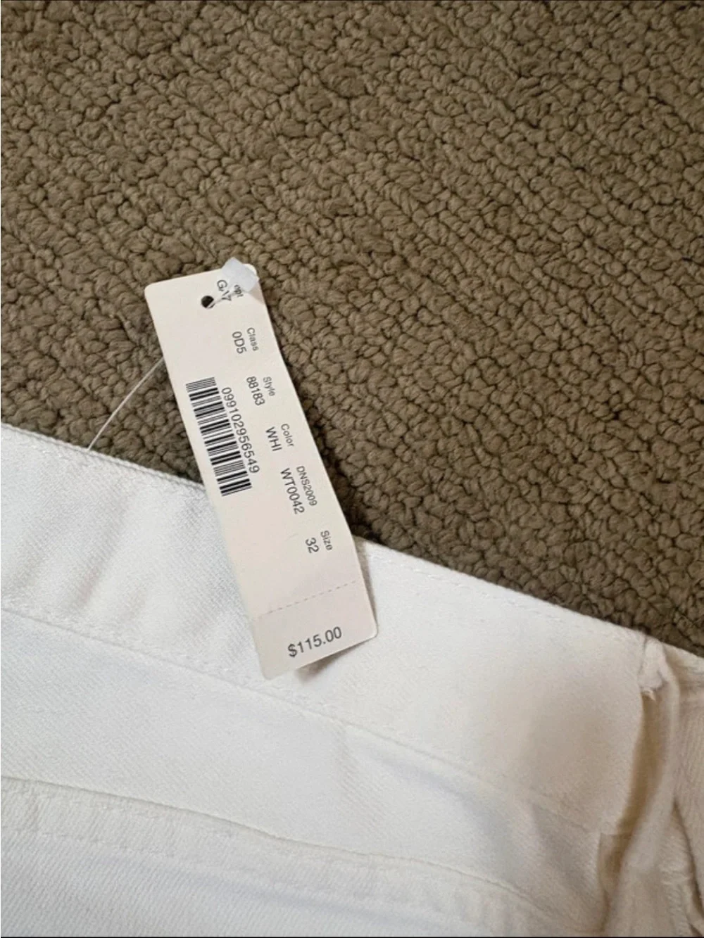 NWT J.CREW cropped matchstick white jeans